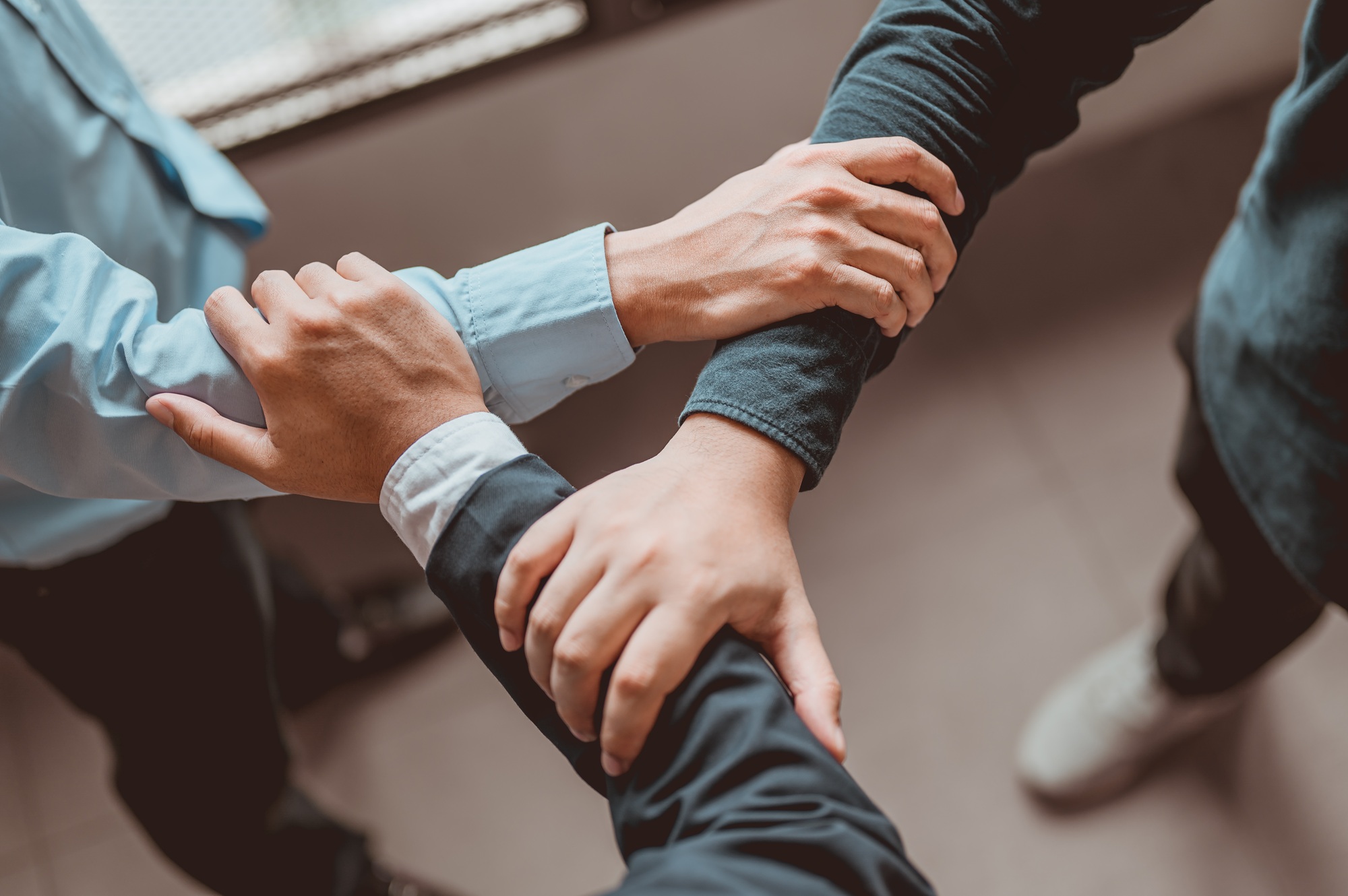 Coordination of hands. Bussiness, Teamwork,Success, Working, Successful Concept.